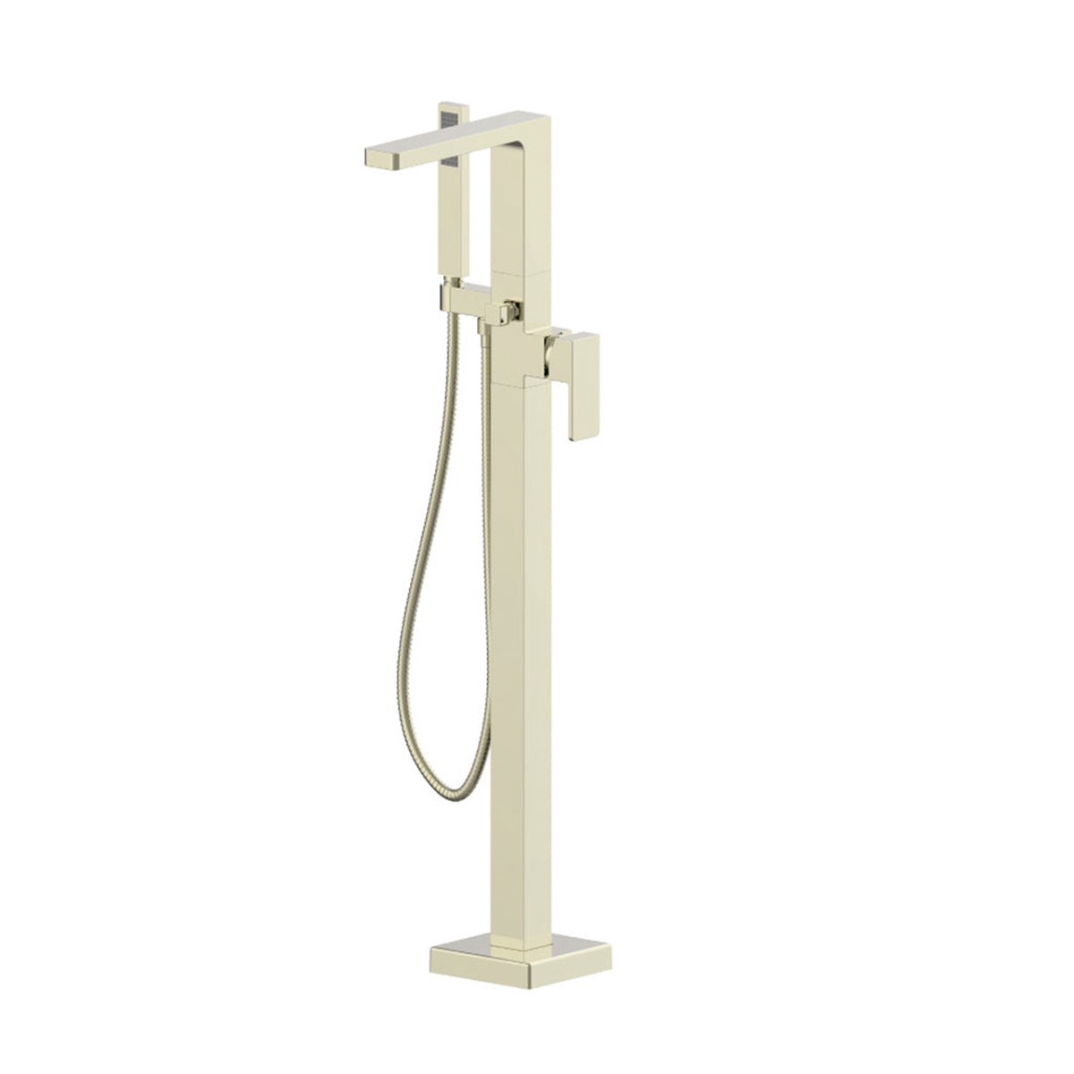 Serie 196 Hand Shower Complete Tub Faucet - Floor Mount - 39 BrassPolished Nickel