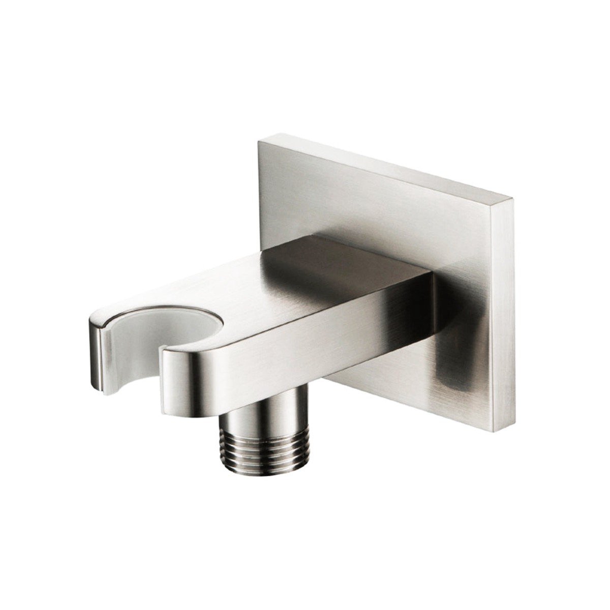 Universal Hand Shower Holder Connector - Wall Mount - 3 BrassPolished Nickel