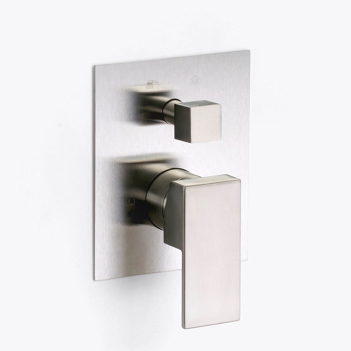 Devon 2 Way Pressure Balance Shower Mixer - Wall Mount - 5W x 8H BrassBrushed Nickel