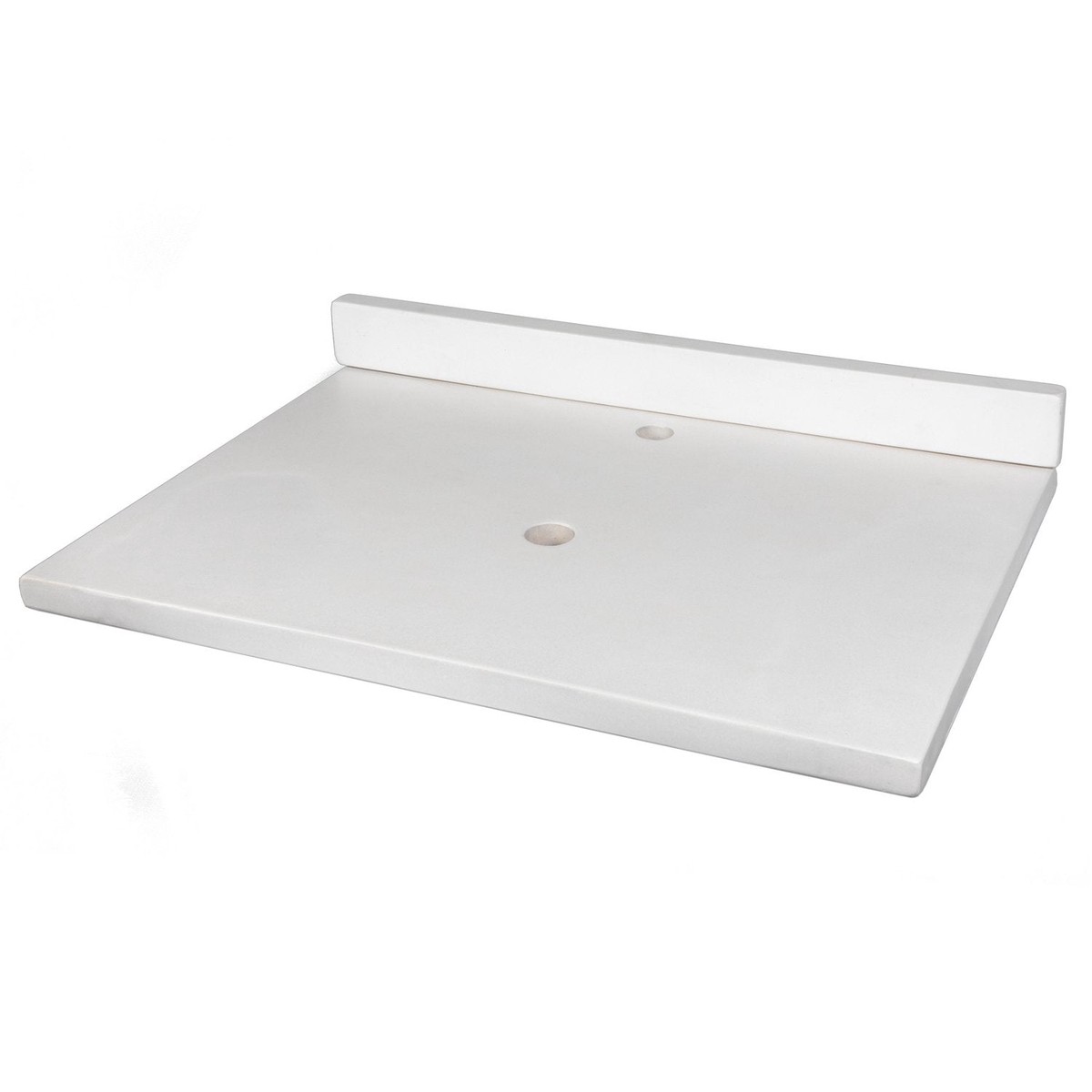 Eden Bath 31-Inch x 22-Inch Concrete Counter Top with Back Splash - White