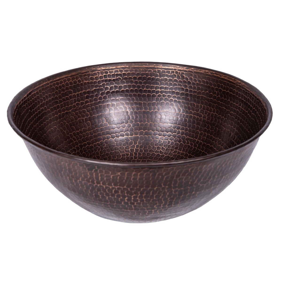 Eden Bath Petite Copper Vessel Sink - Antique Dark Copper
