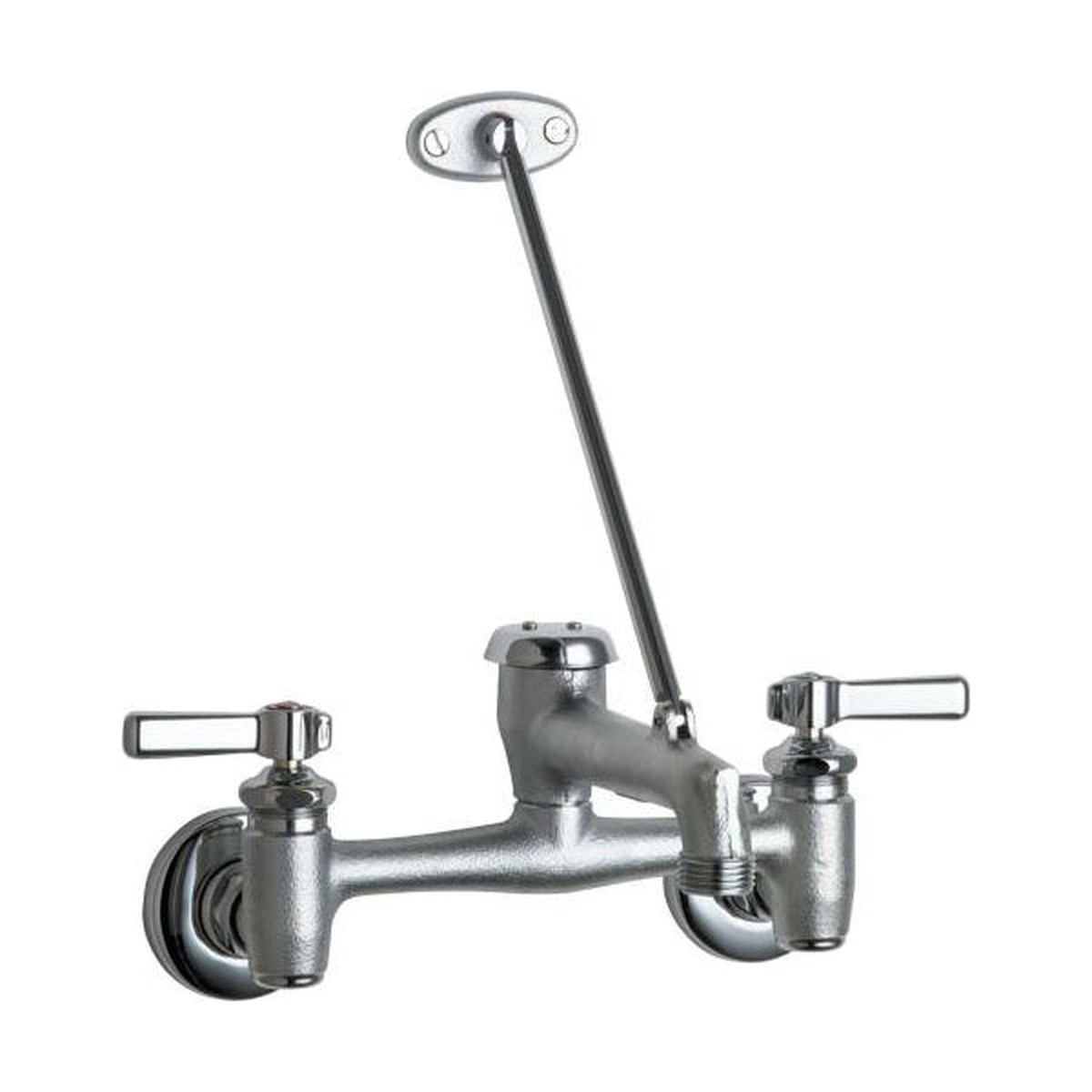 Geberit 897-RCF 2-Handle Wall Manual Sink Faucet Rough Chrome