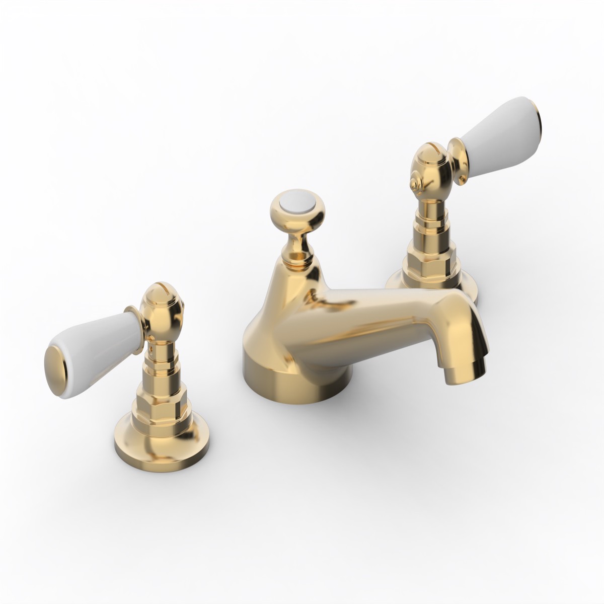 JAMESTOWN Widespread Faucet - Low Spout - Lever Handle 165-02