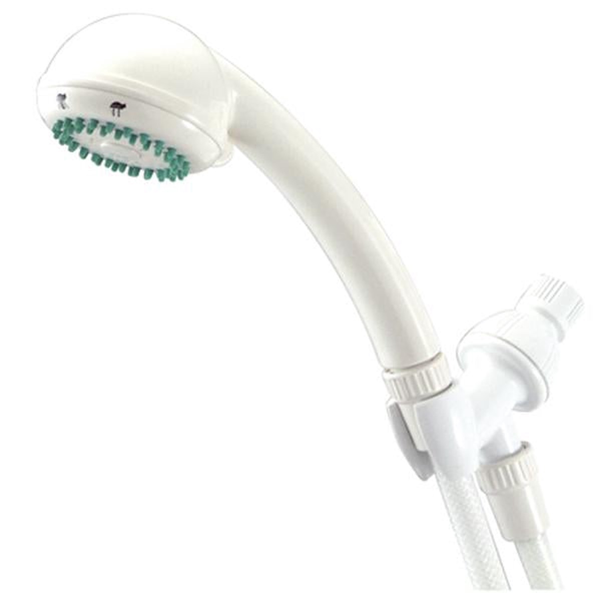 Kingston Brass Barcelona 3-Setting Adjustable Hand Shower in White