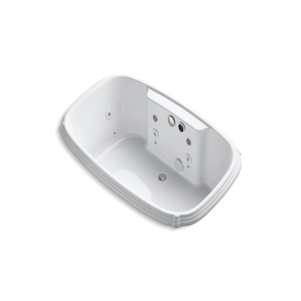 KOHLER K-1457-AH Portrait 67 x 42 drop-in Effervescence bath with spa package