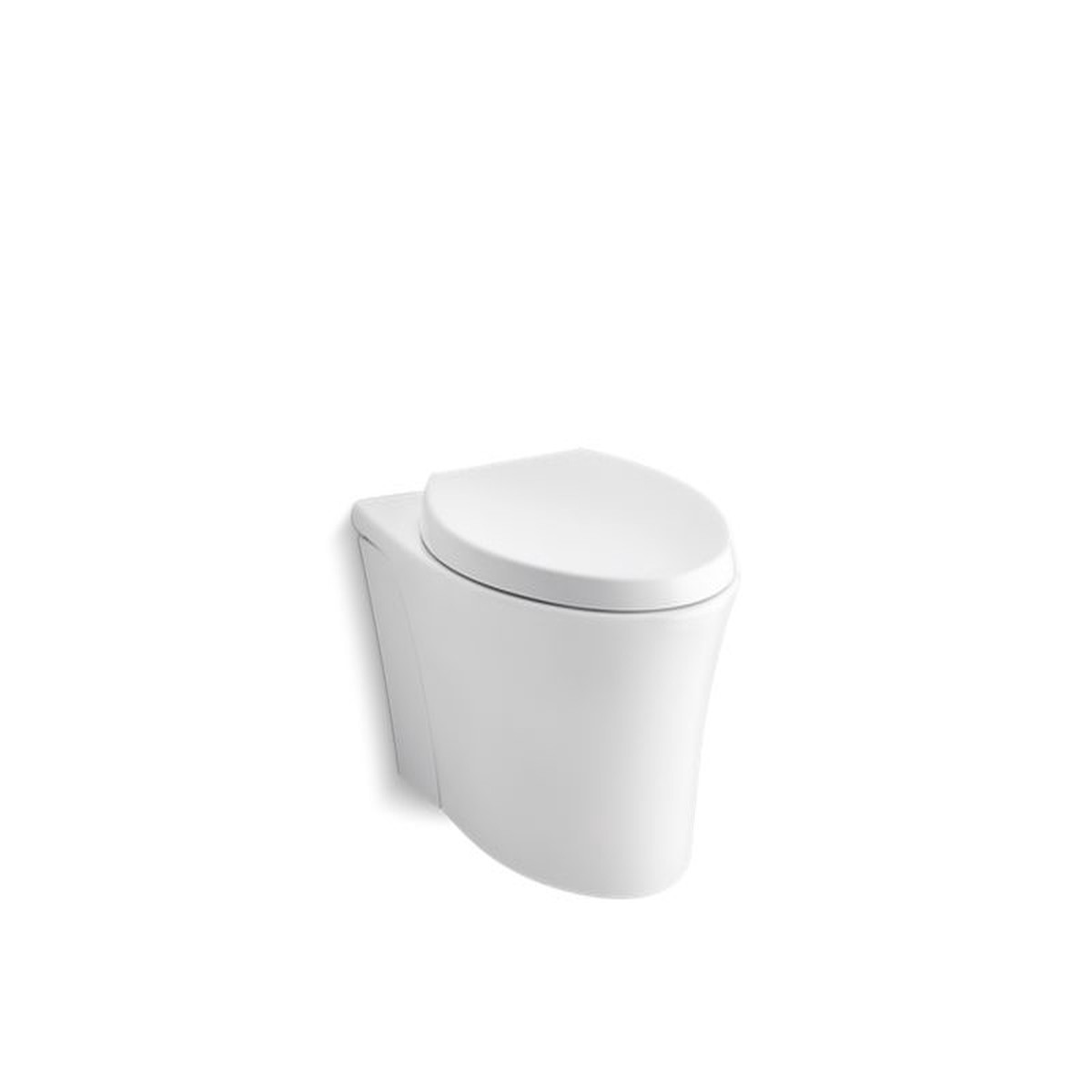 KOHLER K-6299-0 K-6299 Veil Wall-hung Compact Elongated Toilet Dual-flush