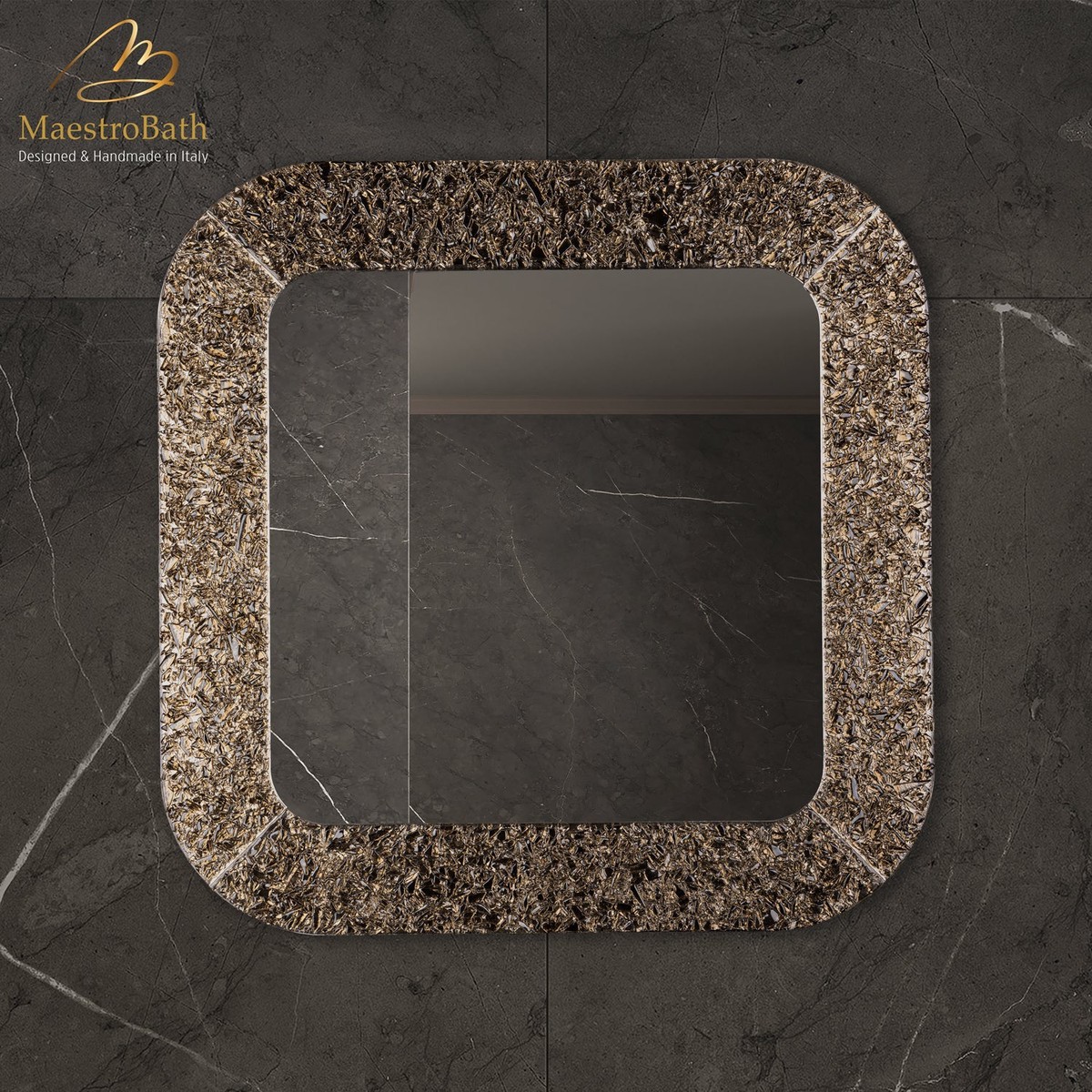 Luxury Crystal Single Bathroom Vanity Mirror