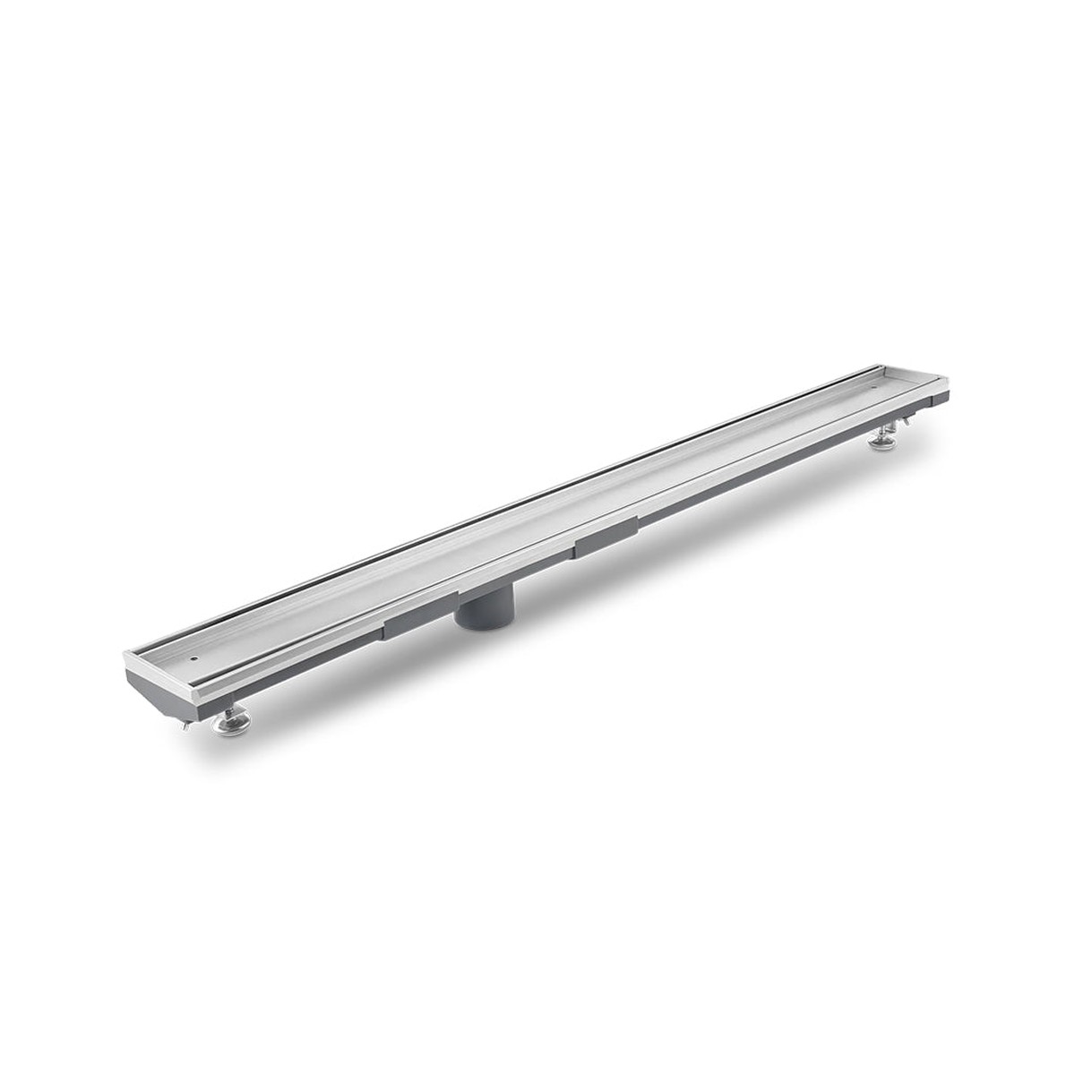 Mist (Tile-In) Adjustable Kit Lagos Linear Shower Drain (2 Outlet) - Floor Mount - 72 Stainless SteelSatin