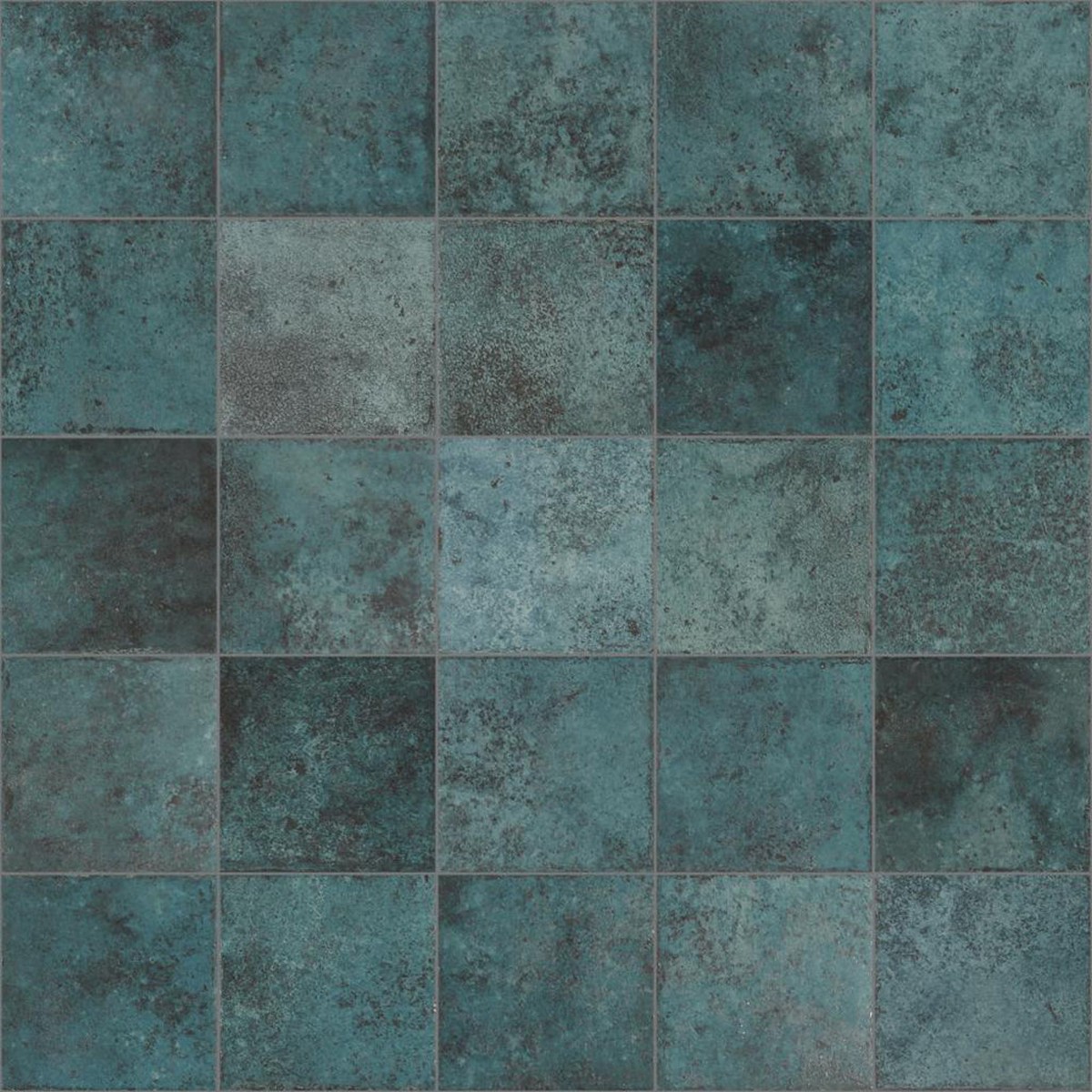 Tahiti Turquoise Anti-Slip Floor Tile - Wall Or Floor Mount - 58 x 58 PorcelainMatt Blue