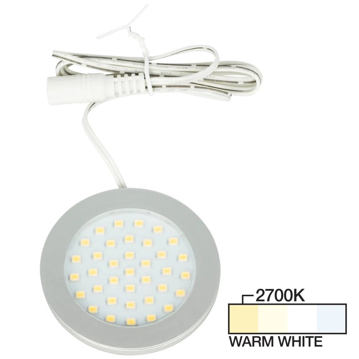 Ultra-Thin LED Puck Light for Cabinetry and Workspaces