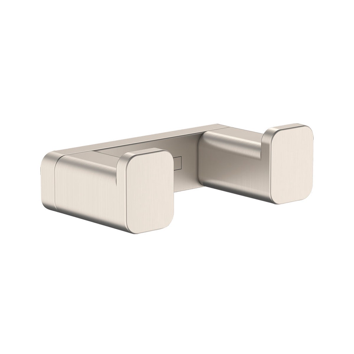 Addstoris Double Hook - Wall Mount - 3 BrassBrushed Nickel