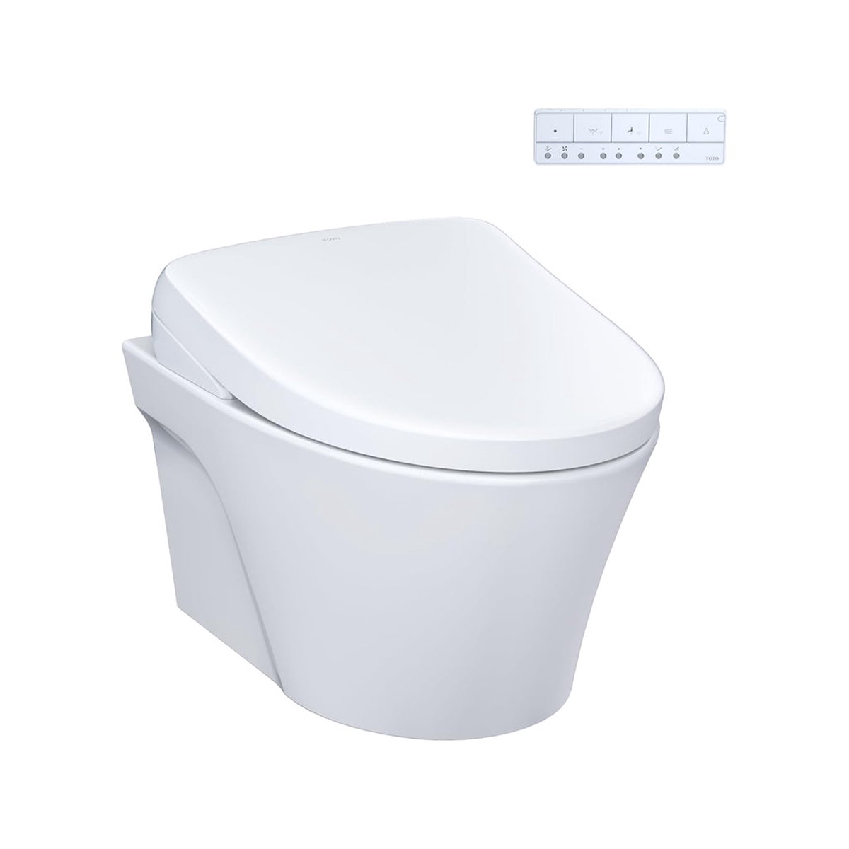 AP Washlet S7 Complete Dual Flush One Piece Toilet with Smart Bidet Seat - Wall Mount - 15 Vitreous ChinaCotton