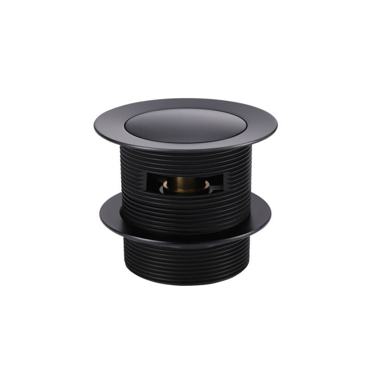 Bath Pop Up Waste 40mm - Overflow Slotted - Matte Black