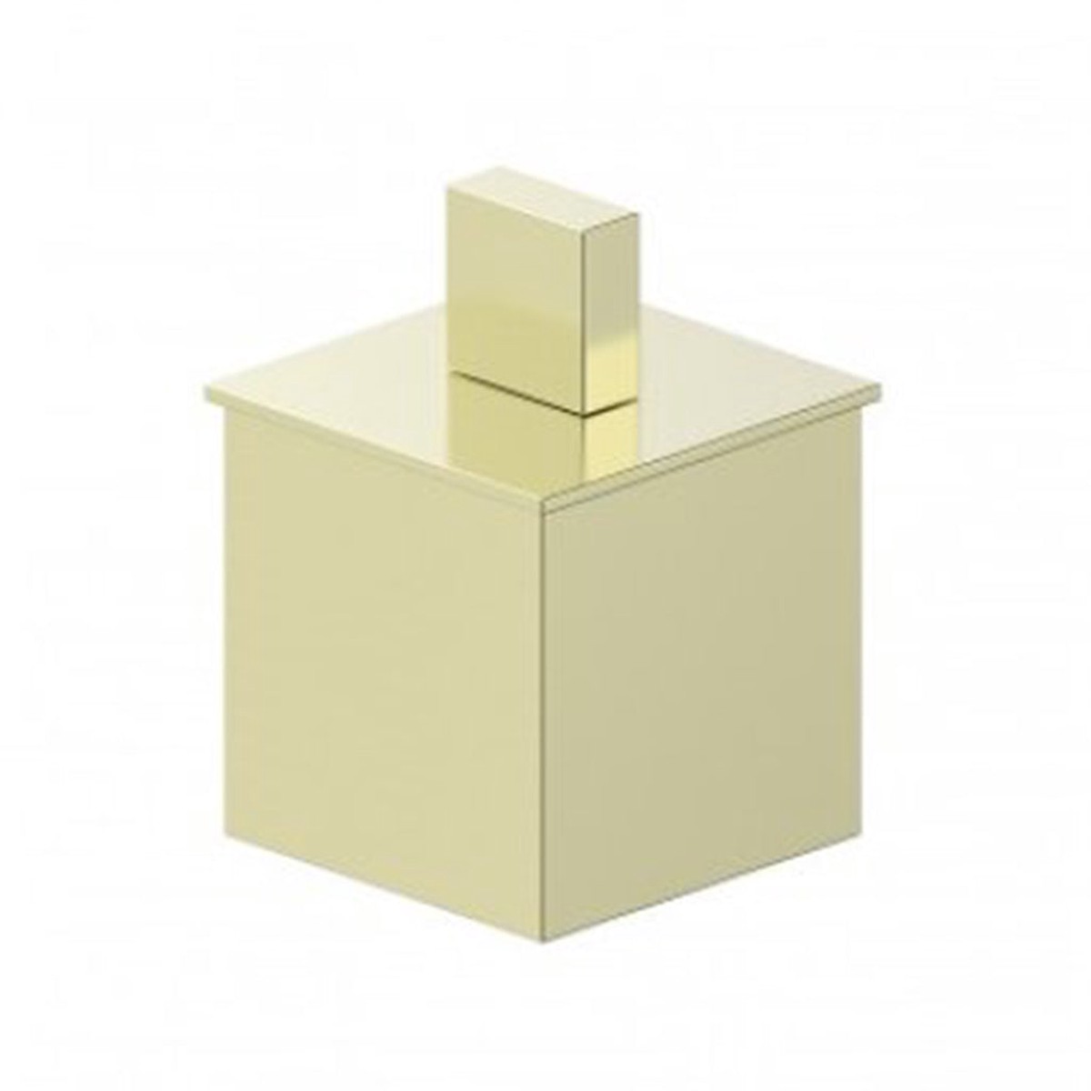 Berlin Small Cotton Box - Free Standing - 4 BrassBrushed Brass
