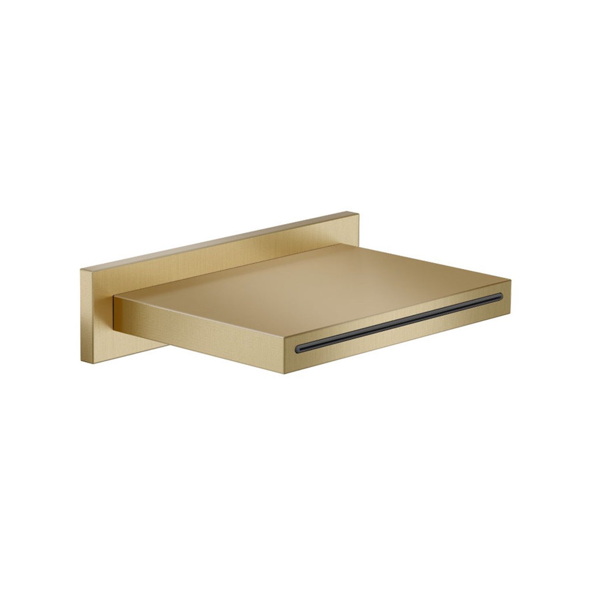 Cascade Waterfall Tub Spout - Wall Mount - 10 Stainless SteelSatin Brass