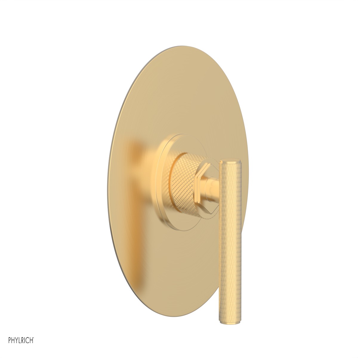 DUSTRIE - Pressure Balance Shower Plate Handle Trim - Knurled 4-629