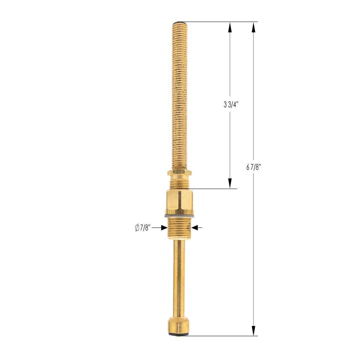 Extended Deck Stem and Bonnet - Cold 1248CSBEXT