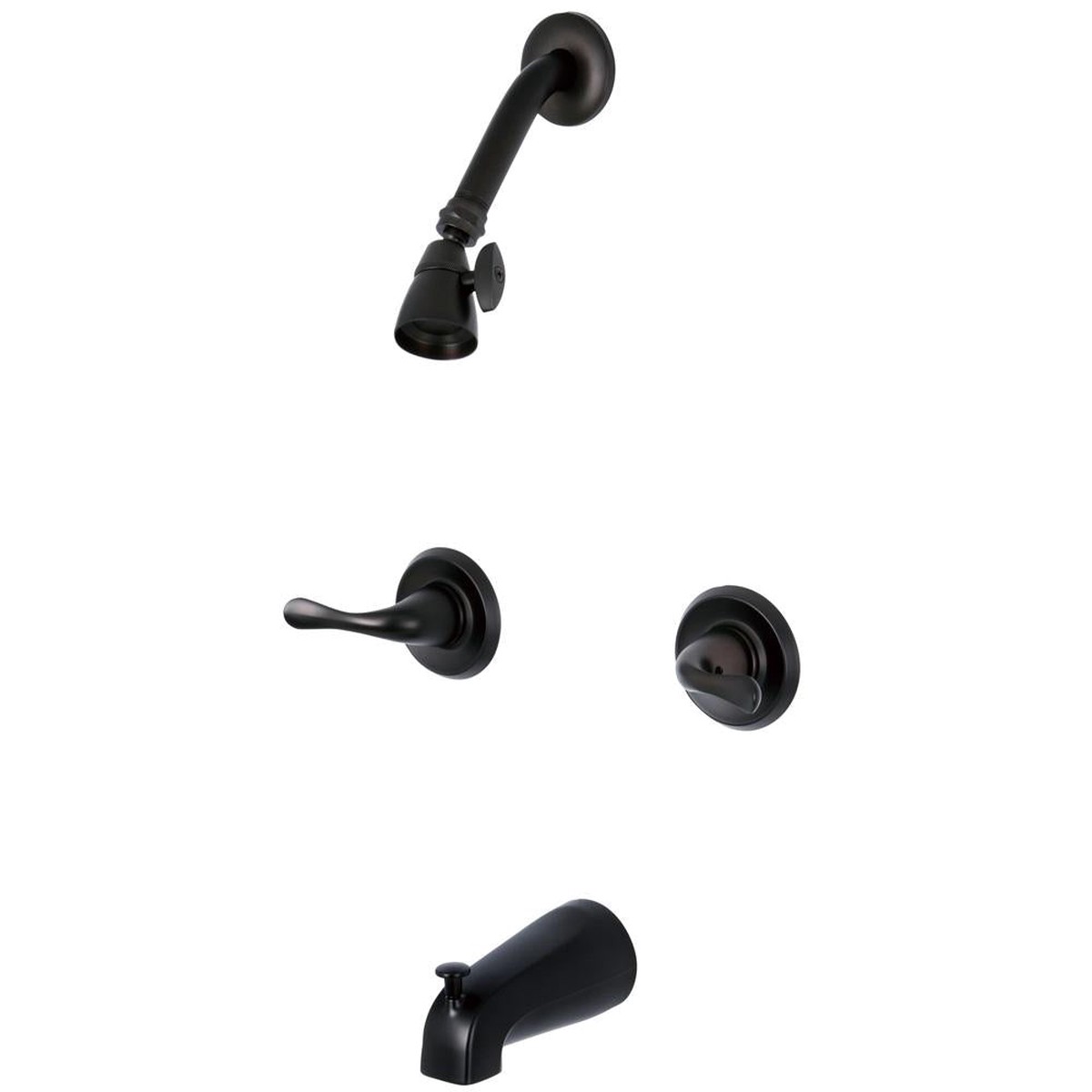 Kingston Brass Yosemite KB2245YL Two Handle Tub Shower Faucet in Oil Rubbed Bronze