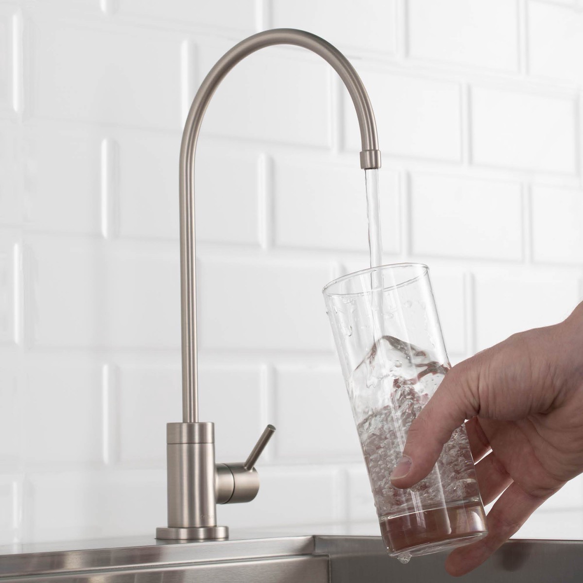 KRAUS Purita 100 Lead-Free Kitchen Water Filter Faucet in Spot Free Stainless Steel