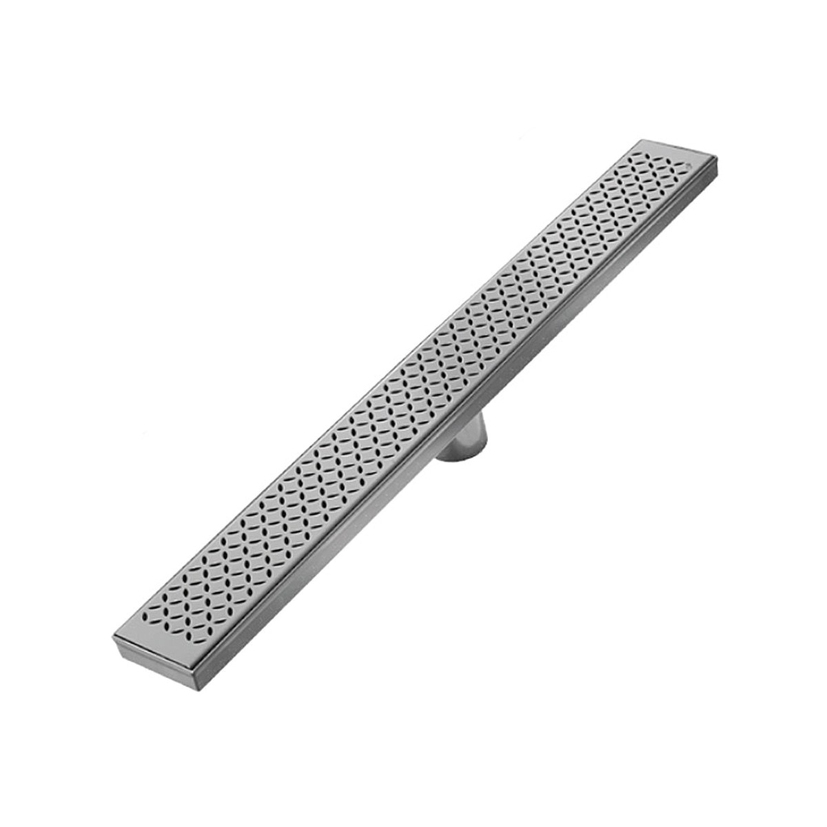 Lotus Delmar Standard Length Plain Edge Linear Shower Drain - Floor Mount - 32 Stainless SteelSatin