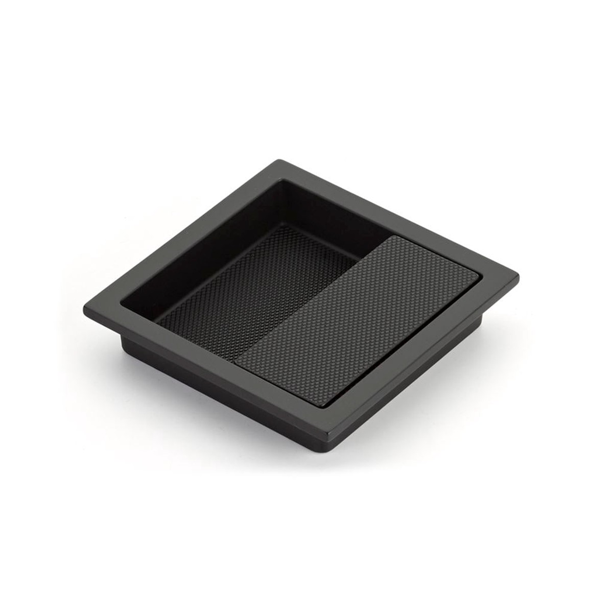 Modo Square Cabinet Recessed Pull - Cabinet Mount - 4 ZincMatt Black