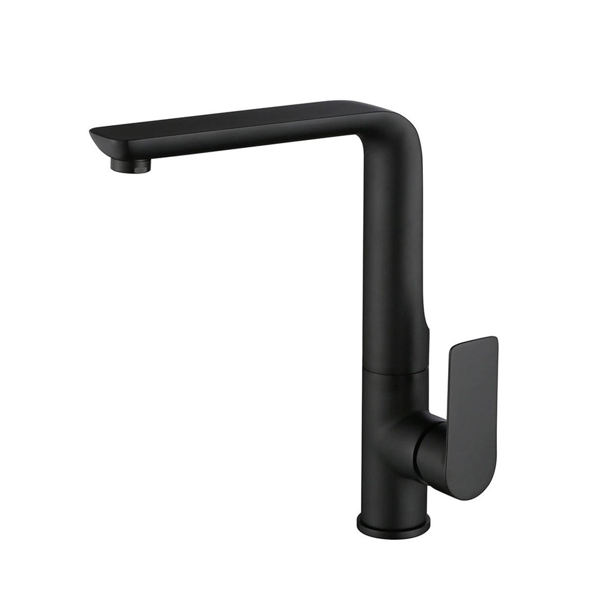 Moon Kitchen Faucet - Single Hole - 14 BrassMatt Black