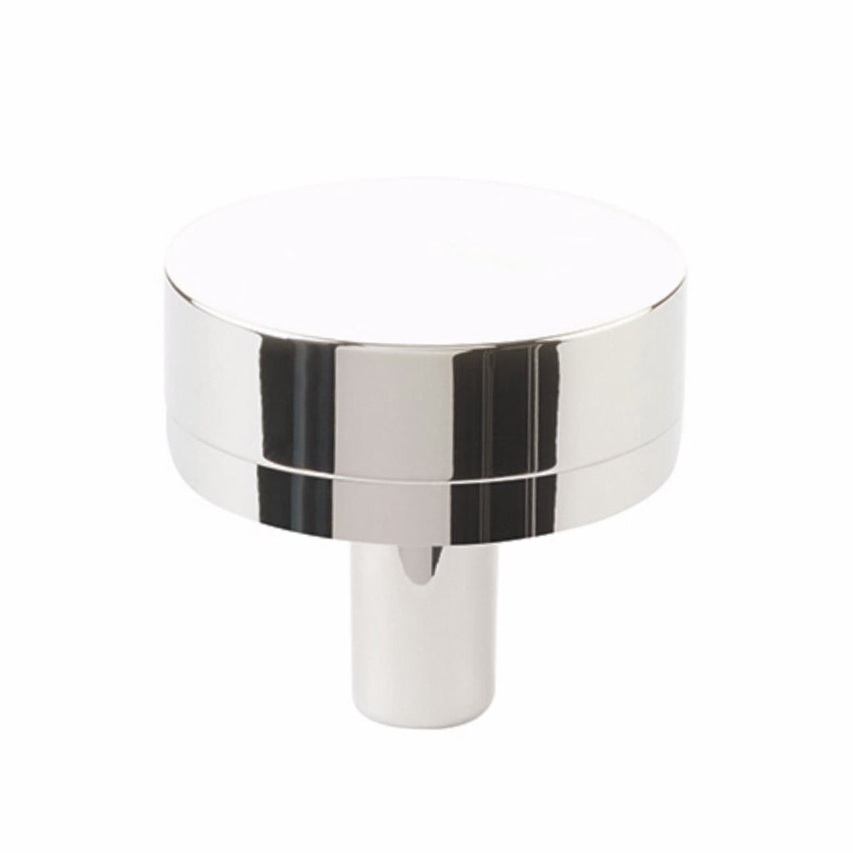 Select Conical Smooth Cabinet Knob - Cabinet Mount - 2 BrassPolished Nickel