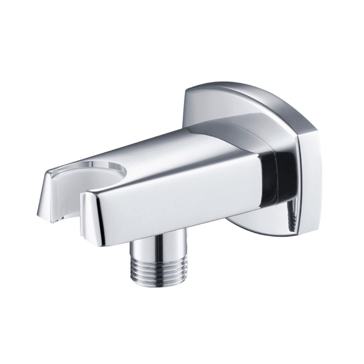 Serie 240 Hand Shower Holder Connector - Wall Mount - 3 BrassPolished Chrome