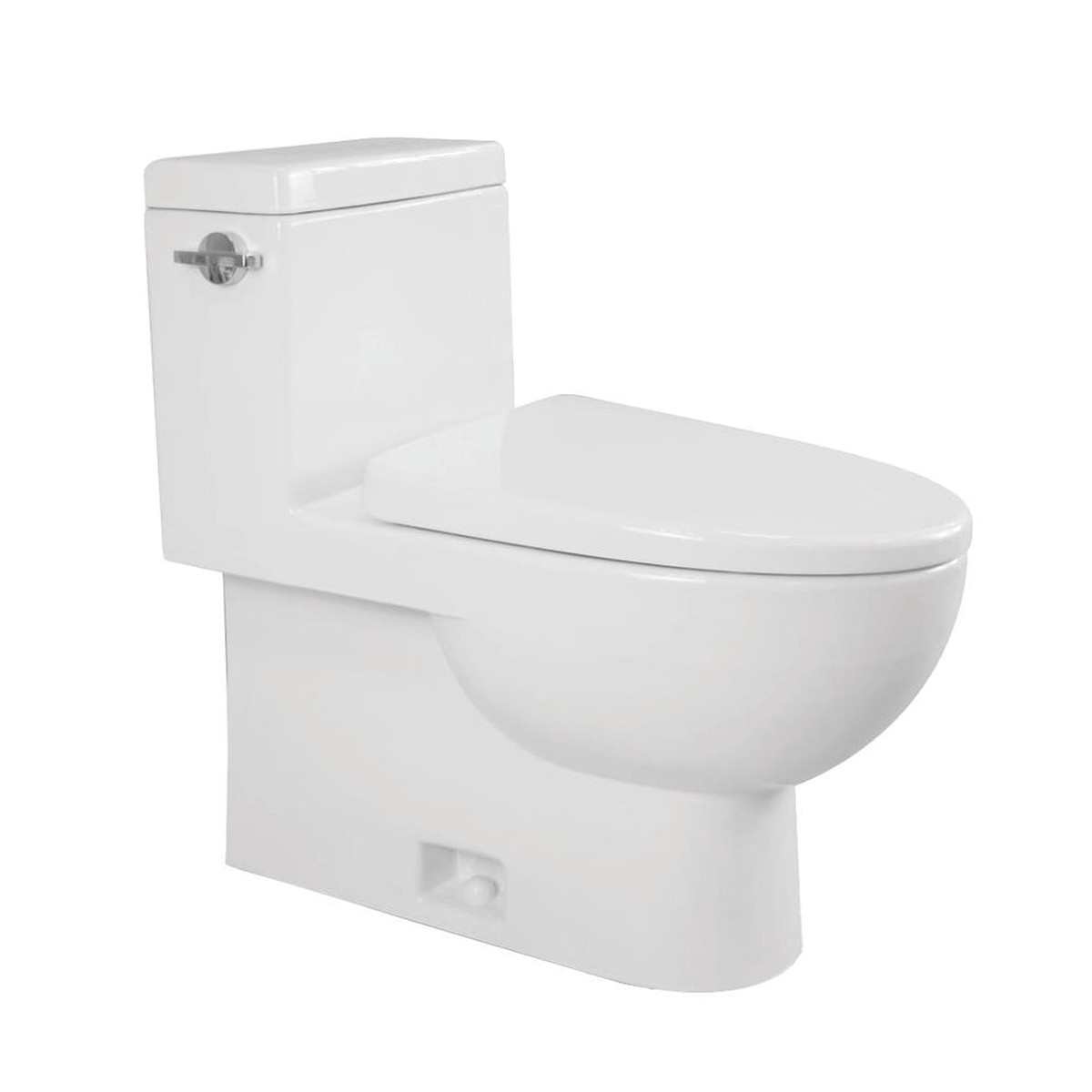 Twist Elongated Complete One Piece Toilet - Floor Mount - 15 Vitreous ChinaWhite