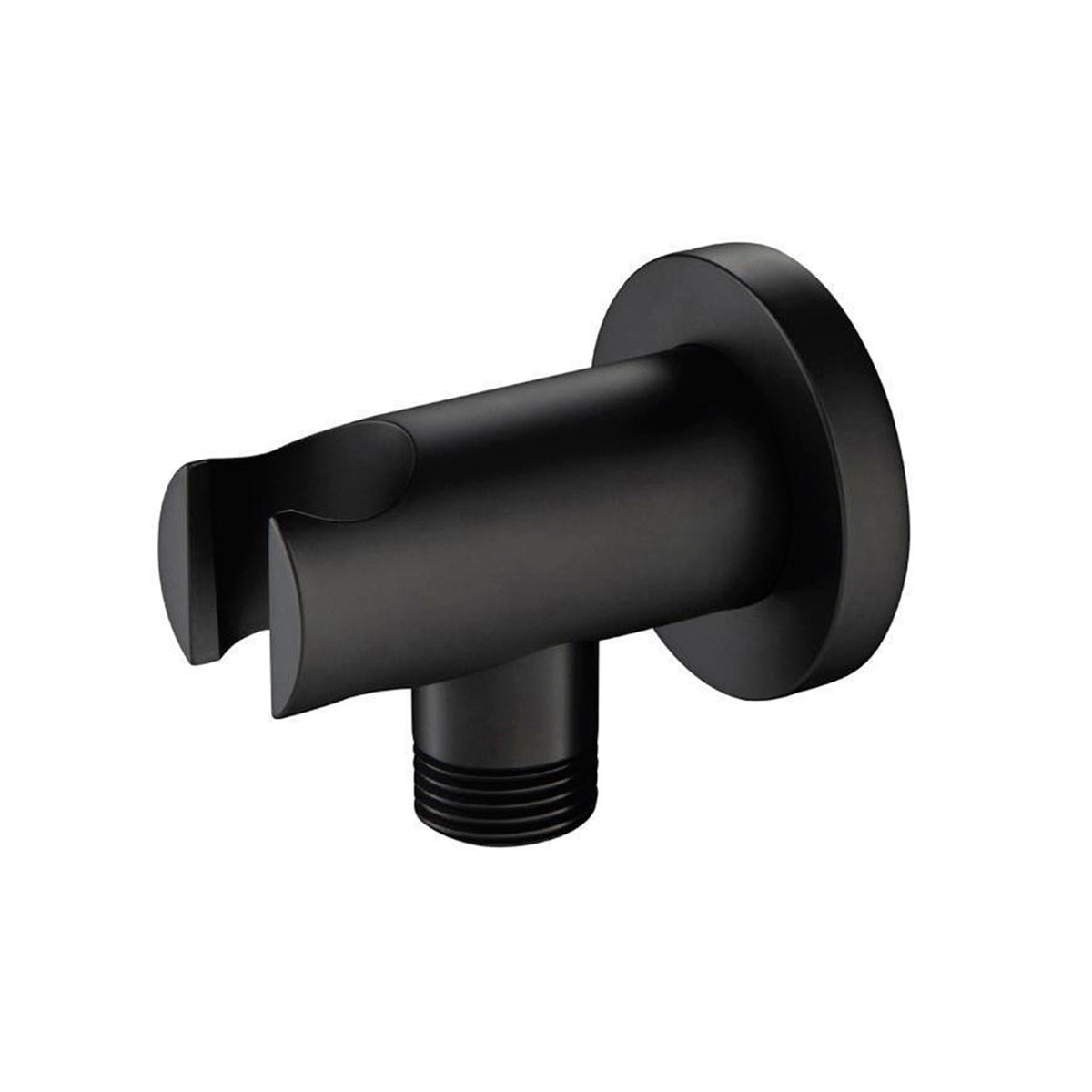 Universal Hand Shower Holder Connector - Wall Mount - 2 BrassMatt Black