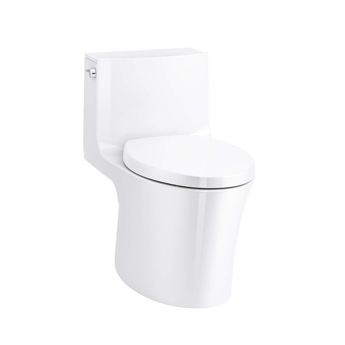 Veil Elongated Complete Dual Flush One Piece Toilet - Floor Mount - 16 Vitreous ChinaWhite