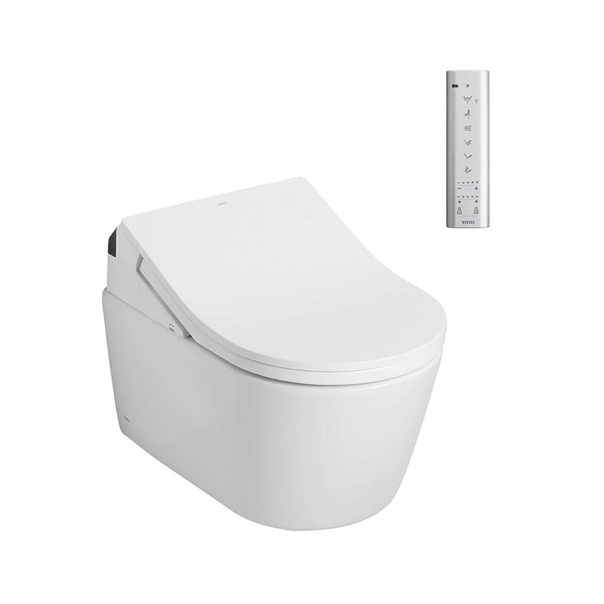 Washlet RX Elongated Complete Dual Flush One Piece Toilet with Smart Bidet Seat - Wall Mount - 15 Vitreous ChinaCotton