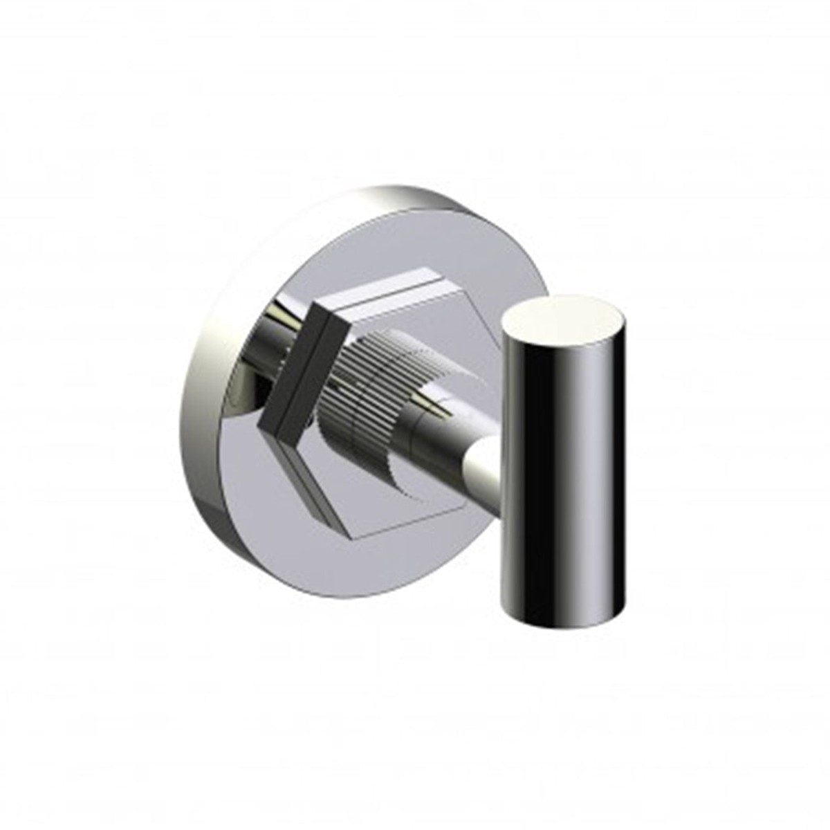 Windsor Single Hook - Wall Mount - 3 BrassPolished Nickel