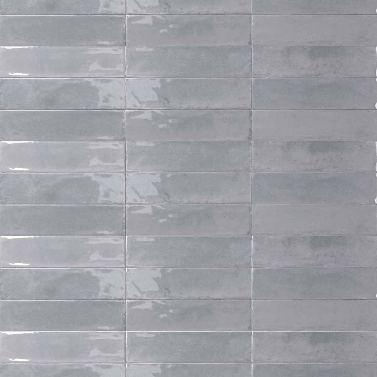 Agadir Piedra Floor Tile - Wall Or Floor Mount - 11 x 28 PorcelainGloss Grey