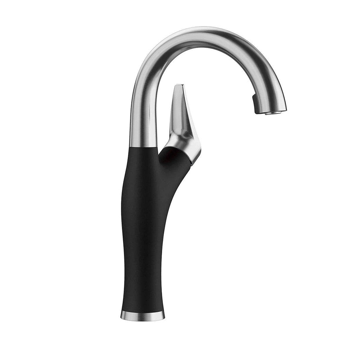 Artona Bar Kitchen Faucet - High Single Hole - 14 BrassSteelCoal Black
