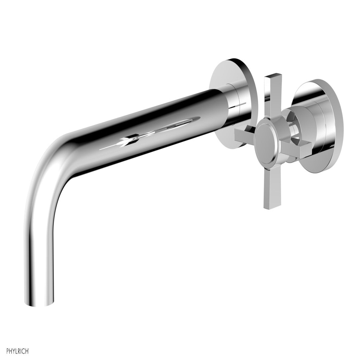Basic 10 Single Handle Wall Lavatory Set - Cross Handle D132-16