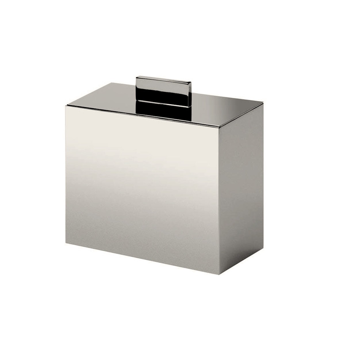 Box Metal Lineal Cotton Box - Free Standing - 4 BrassBrushed Nickel