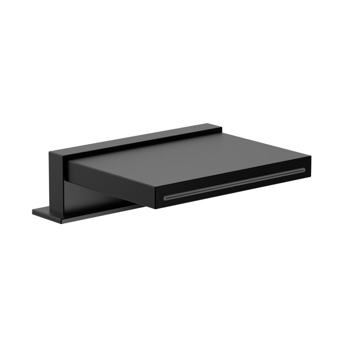 Cascade Flow Water Fall Tub Spout - Built-In - 10 BrassMatt Black