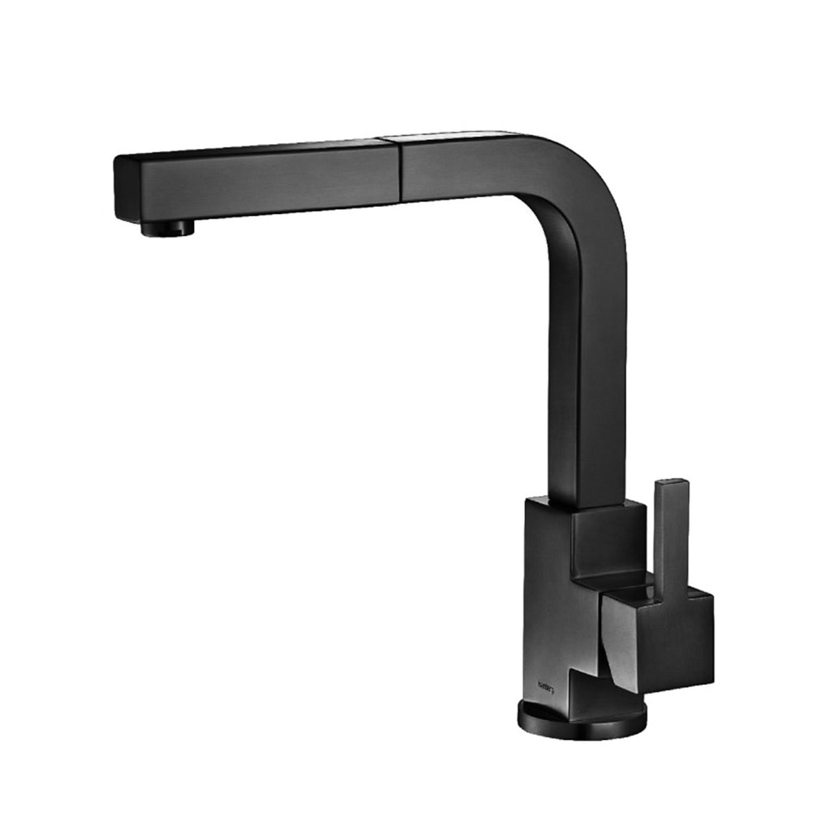Deus Dual Spray Pull Out Kitchen Faucet - Single Hole - 12 Stainless SteelMatt Black
