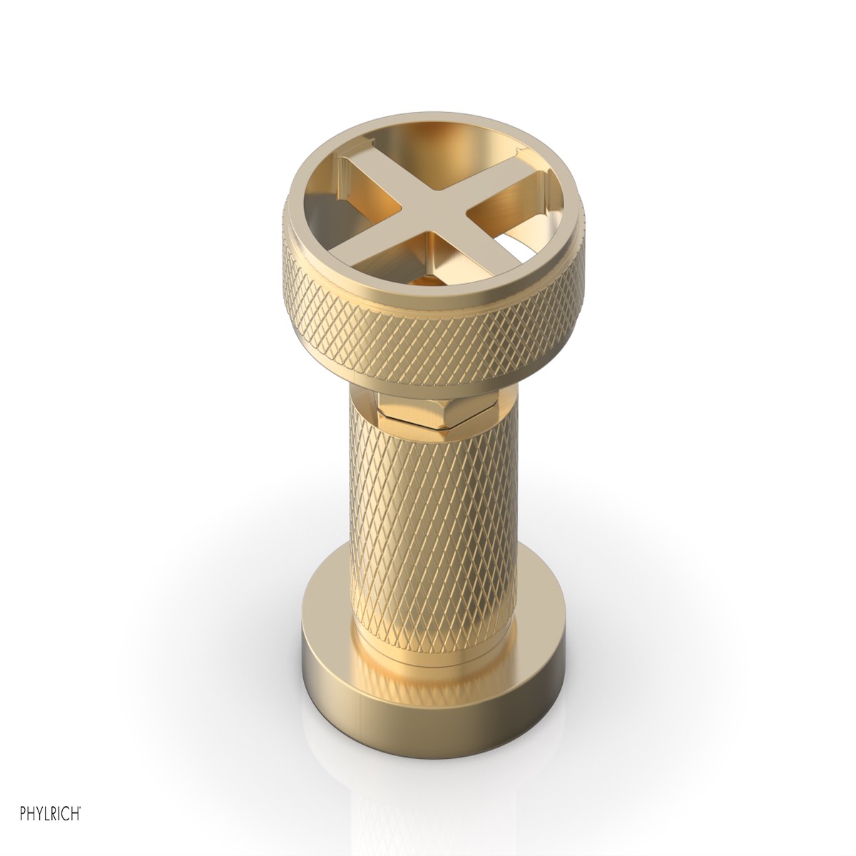 DUSTRIE - Volume ControlDiverter Trim - Cross Handle - Knurled 371-35