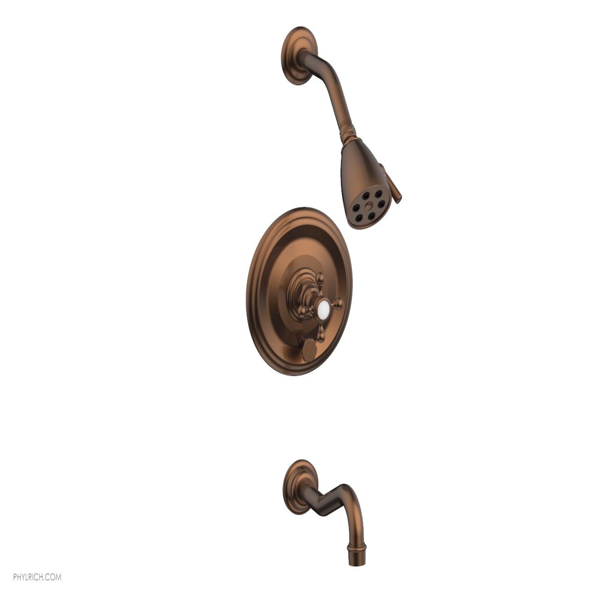HENRI Pressure Balance Tub and Shower Set - Cross Handle 161-26