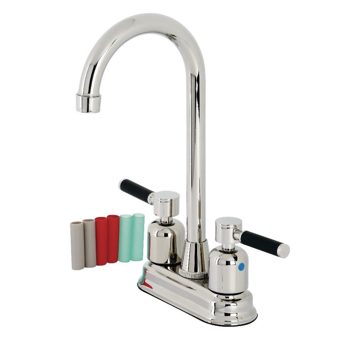 Kingston Brass KB8496DKL Kaiser Bar Faucet Polished Nickel