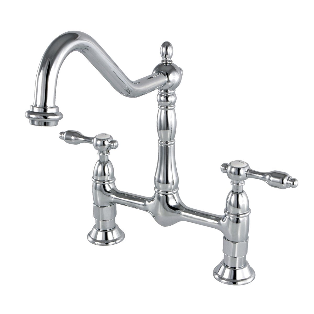 Kingston Brass Tudor 8 Bridge Kitchen Faucet without Sprayer