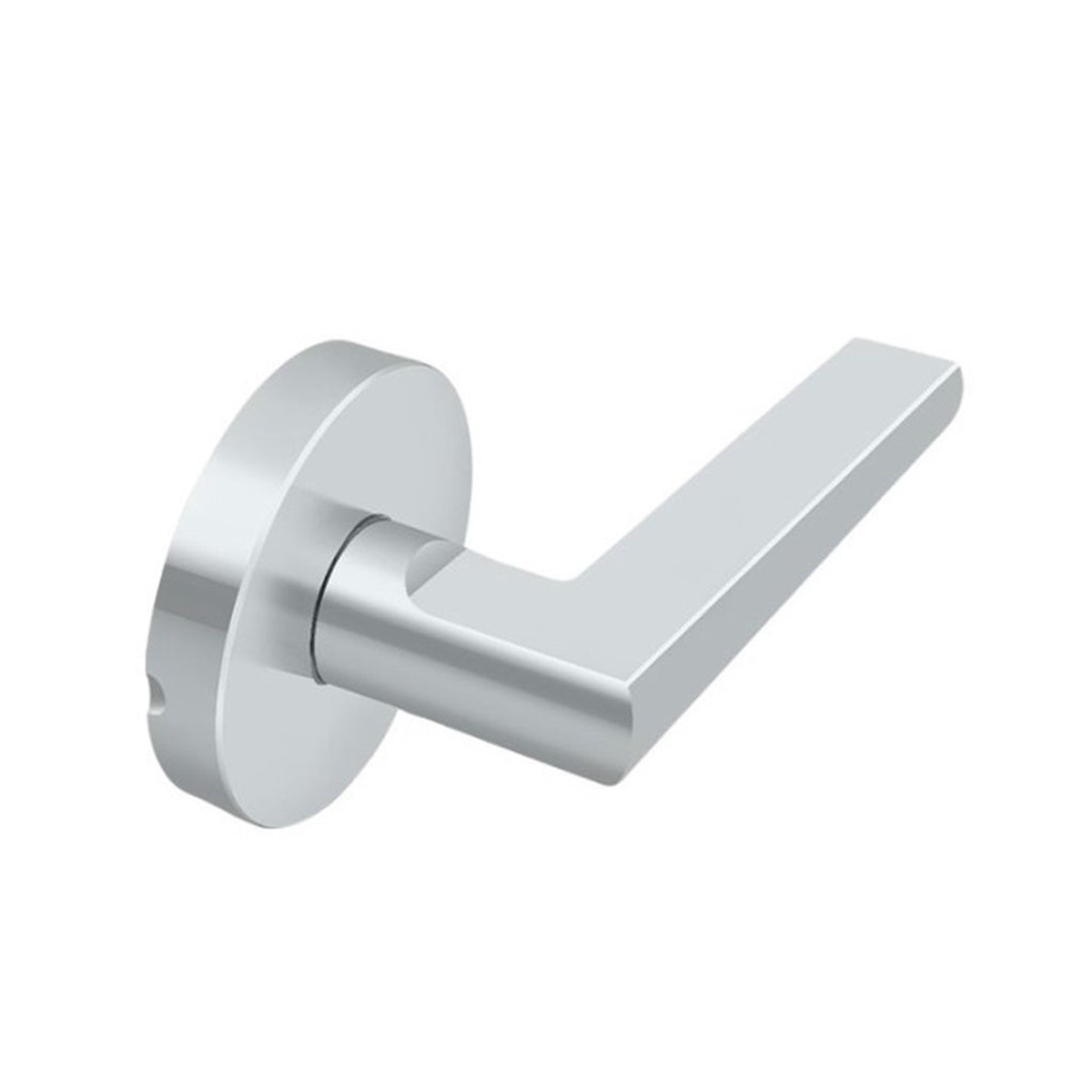 Princeton Round Half Dummy Door Leverset - Single Hole - 5 ZincPolished Chrome