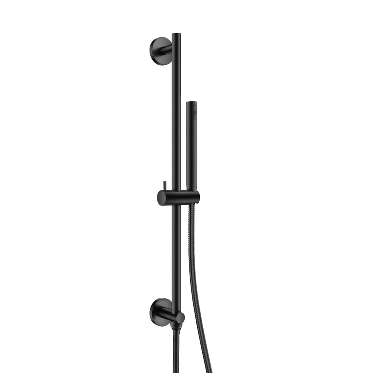 Universal Round Hand Shower Column Set - Wall Mount - 24 BrassMatt Black