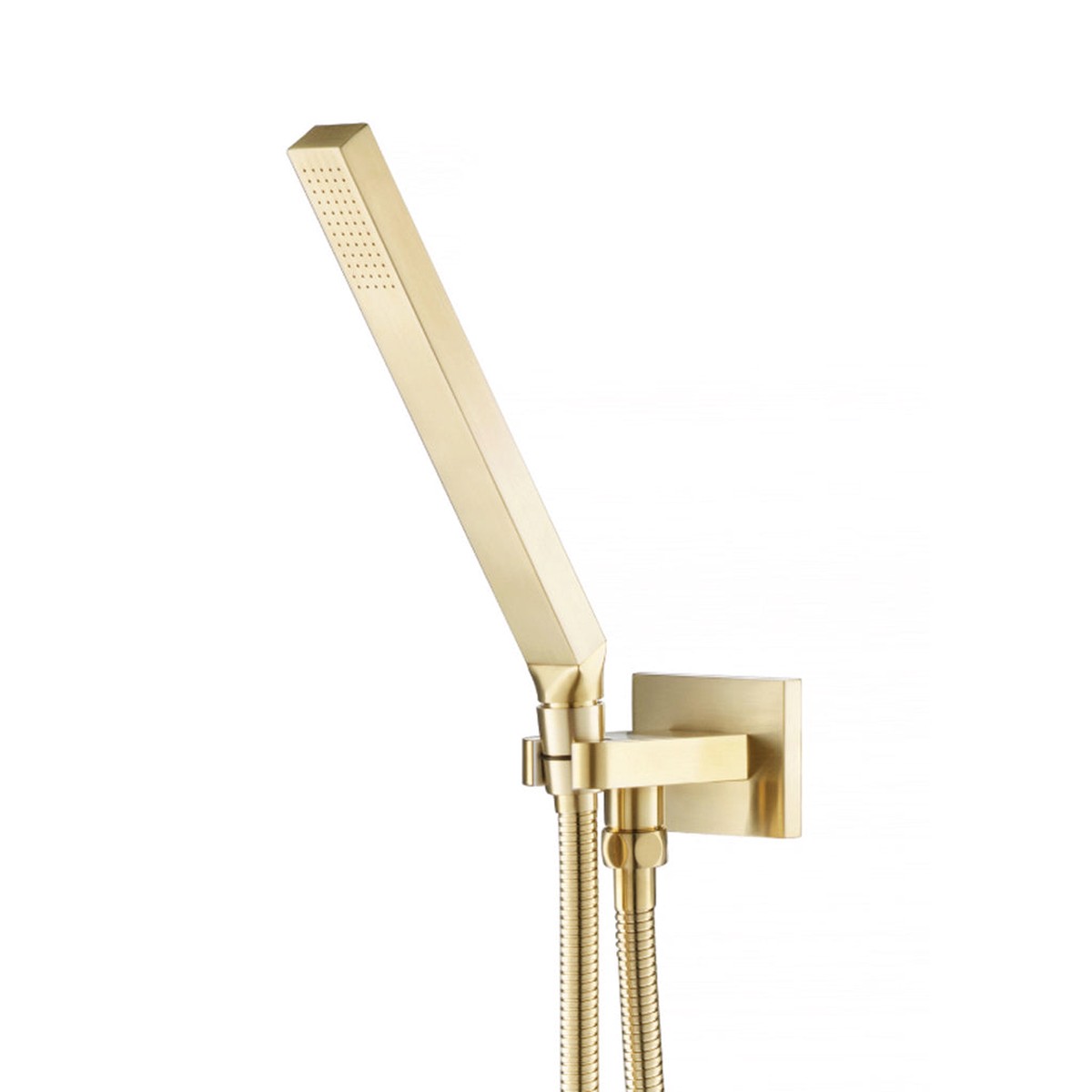 Universal Square Hand Shower Set - Wall Mount - 8 BrassSatin Brass