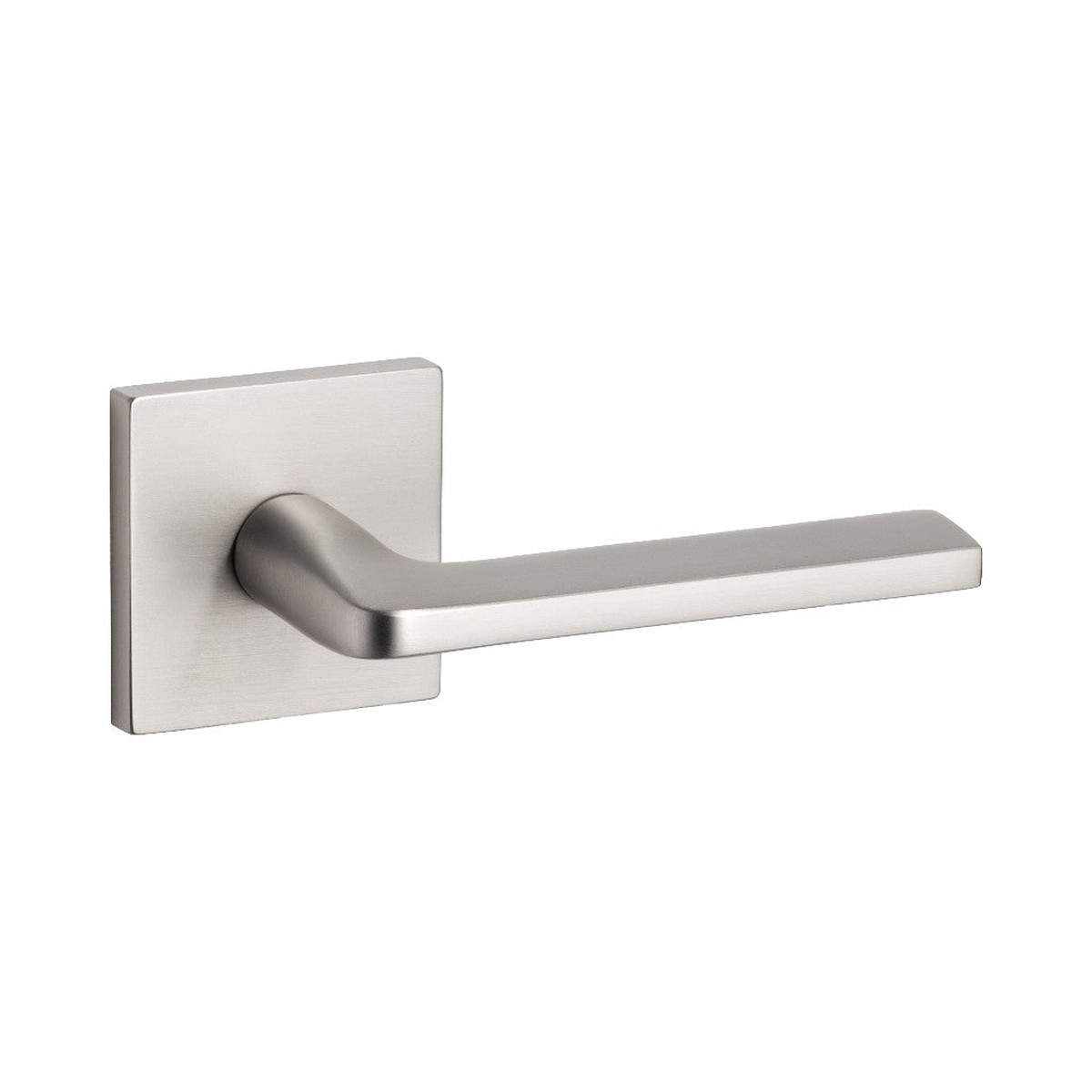 Athena Square Concealed Passage Door Leverset - Door Mount - 6 BrassBrushed Nickel