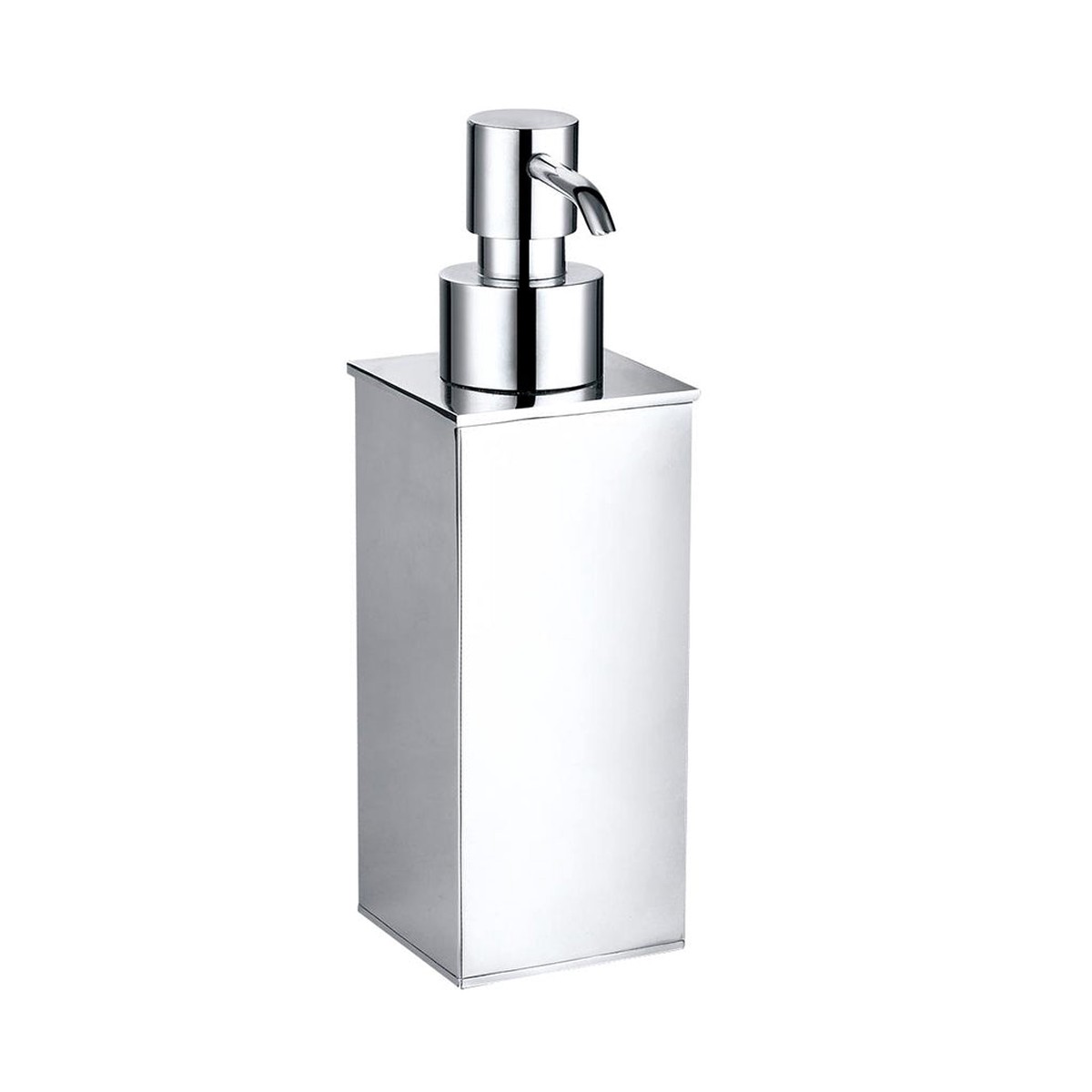 Cubic Soap Dispenser - Free Standing - 7 BrassPolished Chrome