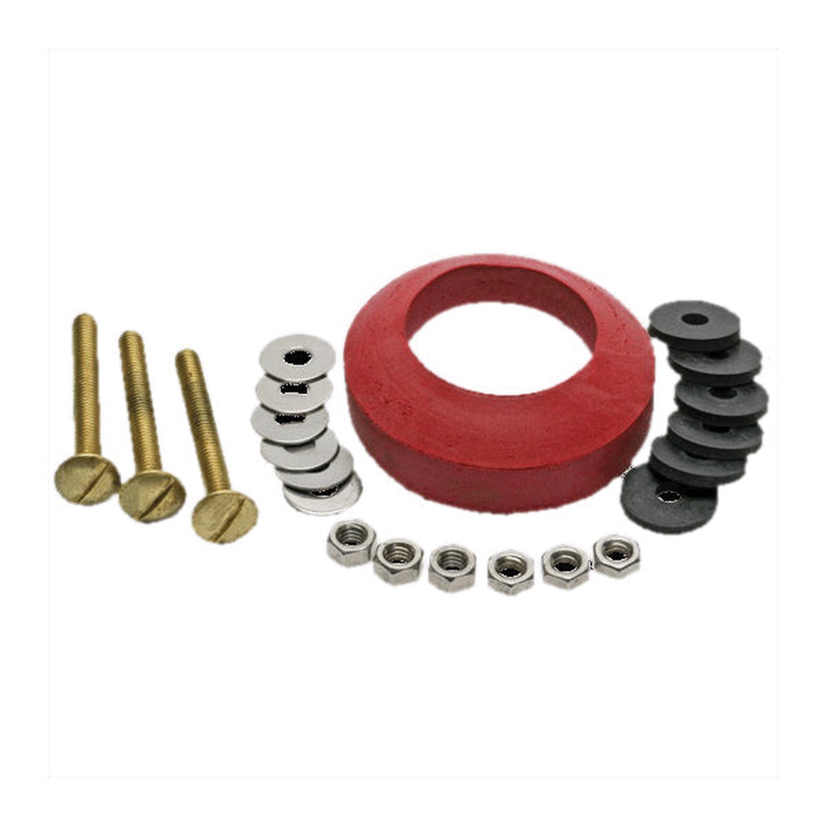 Fluidmaster 6106 Tank to Bowl Bolt and Gasket Kit For Use With 2 in Flush Valve Toilets Close Coupled Toilets
