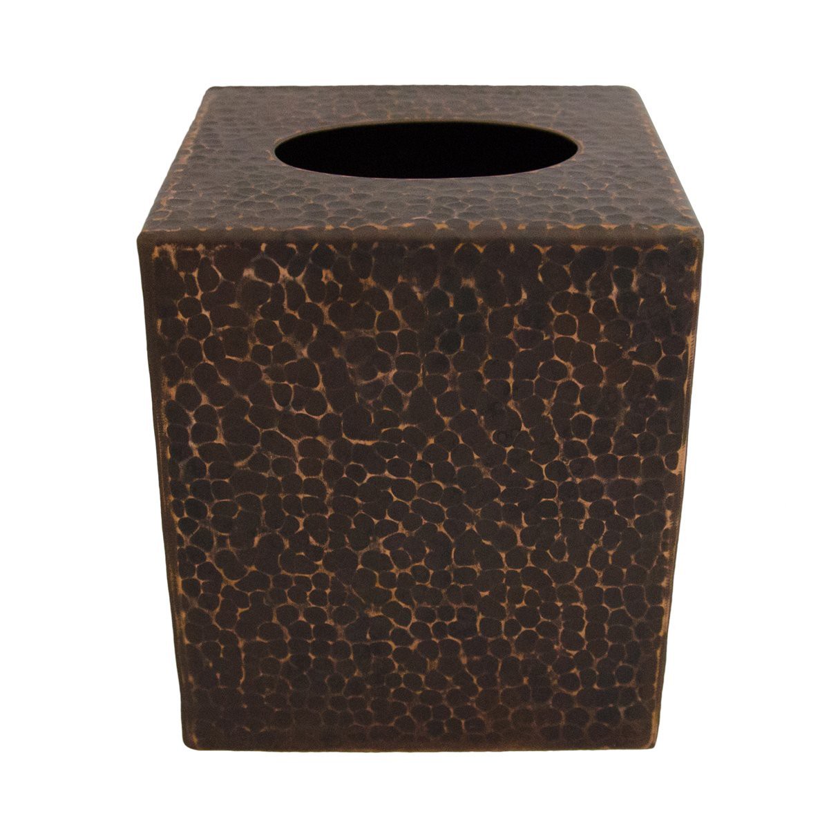 Hammered Copper Cover for SmallSquare Tissue Boxes